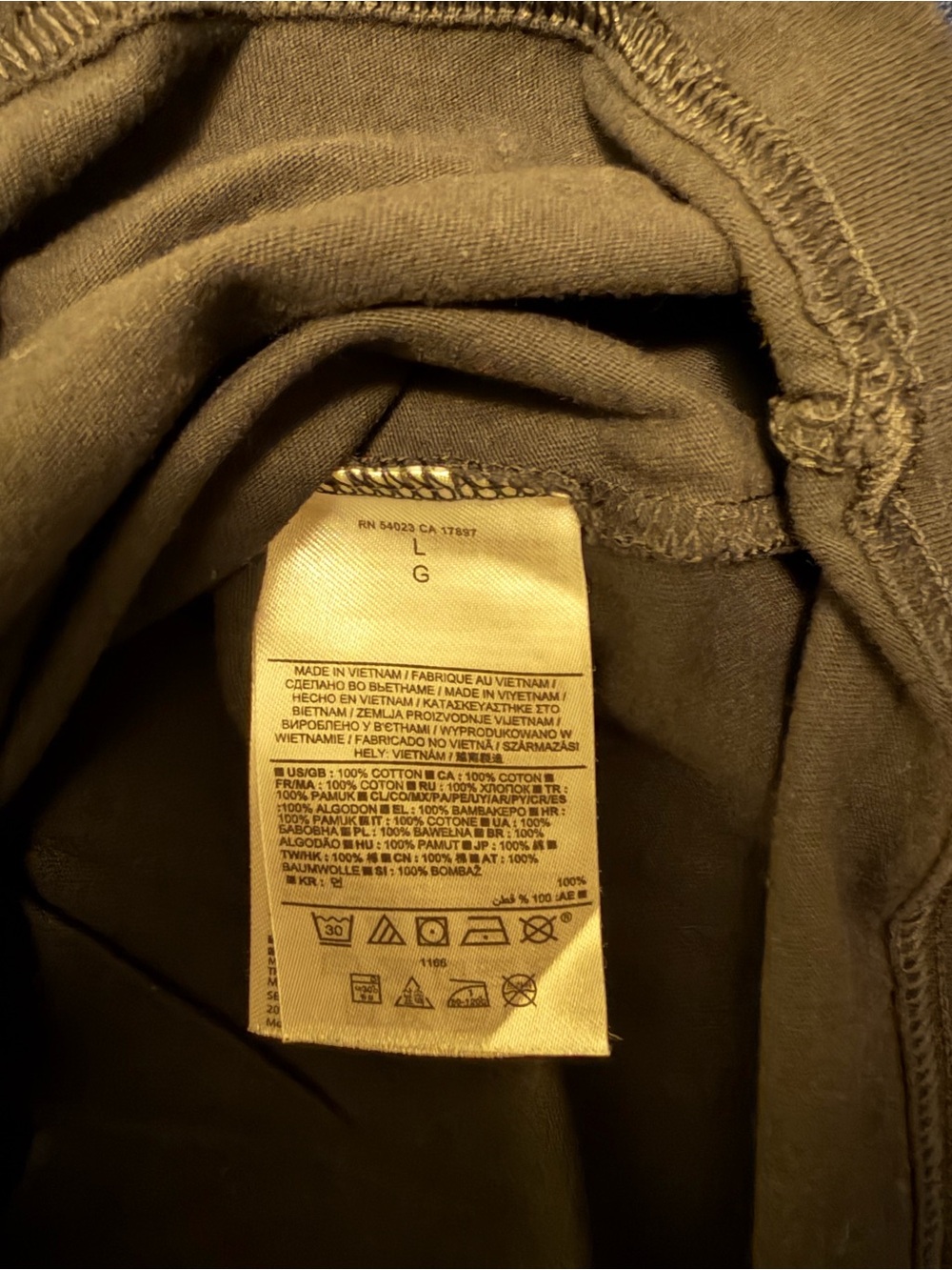 Banana Republic Soft Wash Crewneck T-Shirt Black 100% Cotton Men’s Large L - Picture 3 of 8